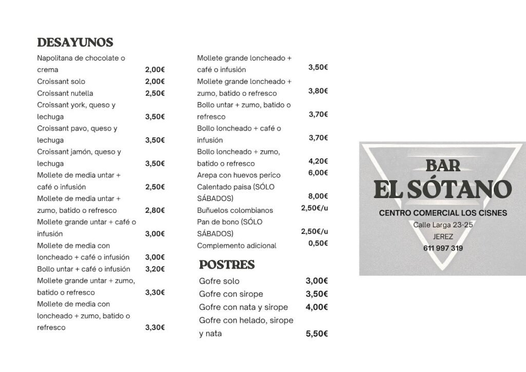 Carta El Sótano A3 (2)